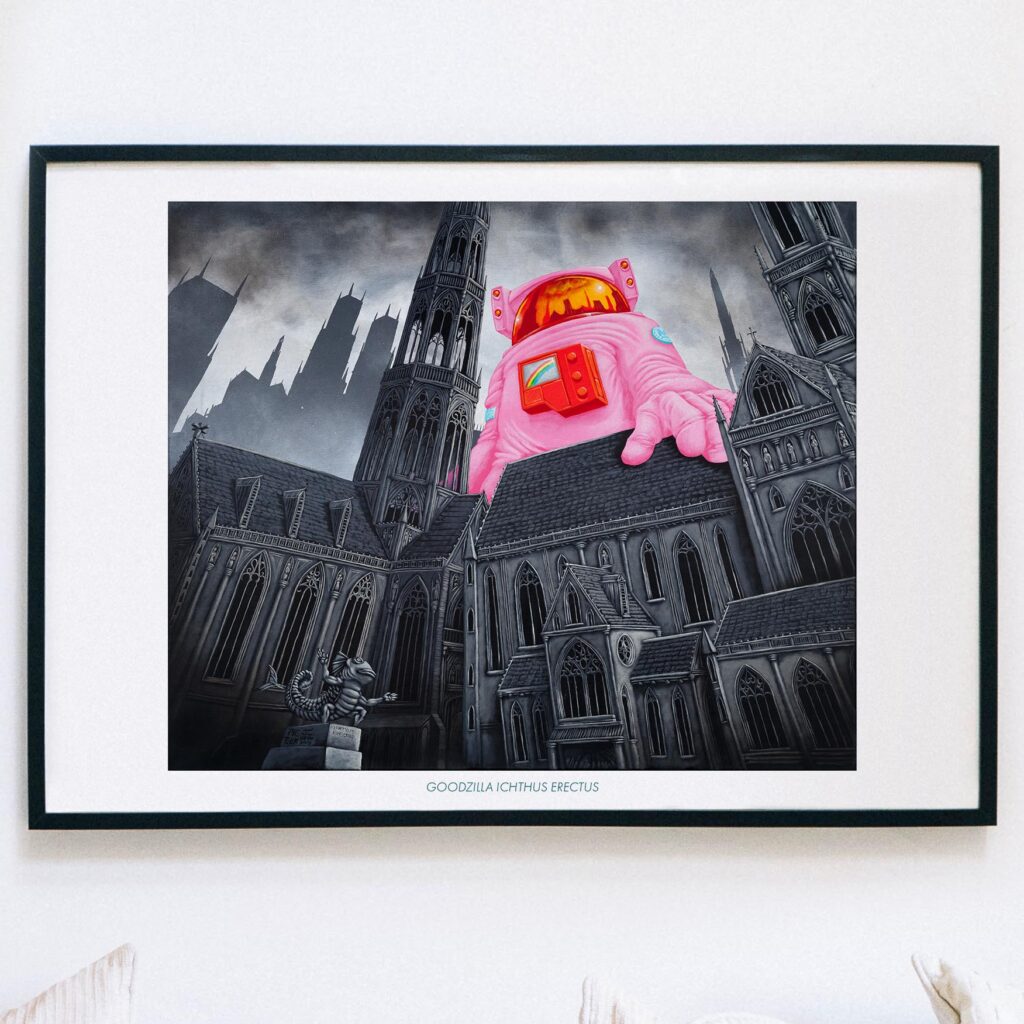 Art Print - Goodzilla "Ichthus Erectus" SIGNED EDITION
