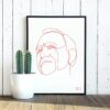 Poster Lijnportret – Johan Cruijff - Afbeelding 4