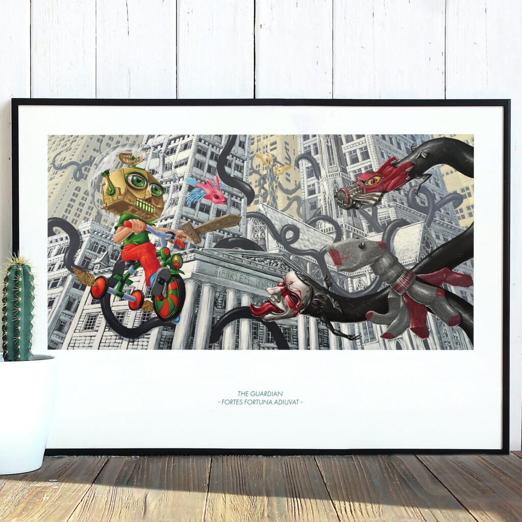 Art Print - The Guardian "Fortes Fortuna Adiuvat"