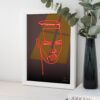 Lijnportret Grace Jones - Afbeelding 2