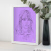 Lijnportret Wednesday - Afbeelding 3